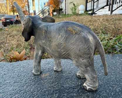 Very Large Antique Austrian Vienna Cold Painted Bronze Figure of Elephant9