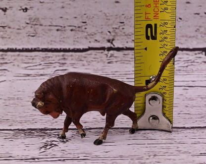 Beautiful Antique Austrian Vienna Cold Painted Bronze Figure of Fierce Bull7