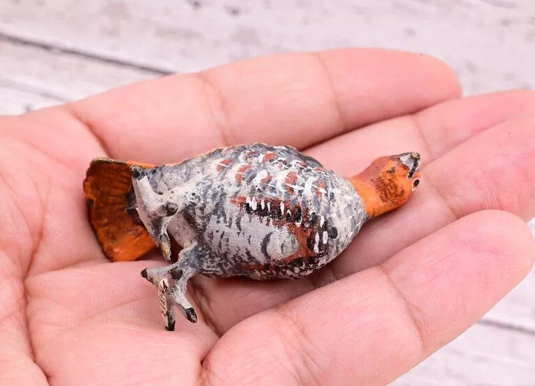 Antique Austrian Vienna Cold Painted Bronze Figure of Partridge Game Bird12