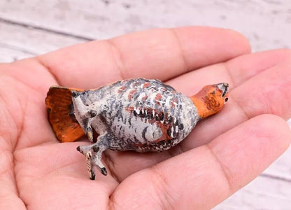 Antique Austrian Vienna Cold Painted Bronze Figure of Partridge Game Bird12