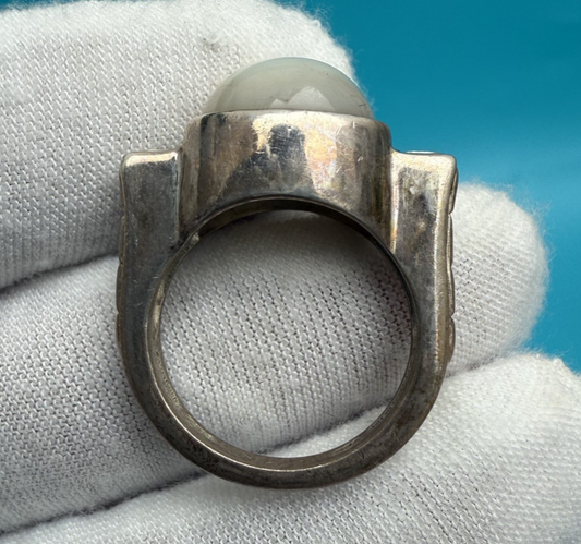 Genuine Judith Ripka Sterling Silver & Mother of Pearl Ring1