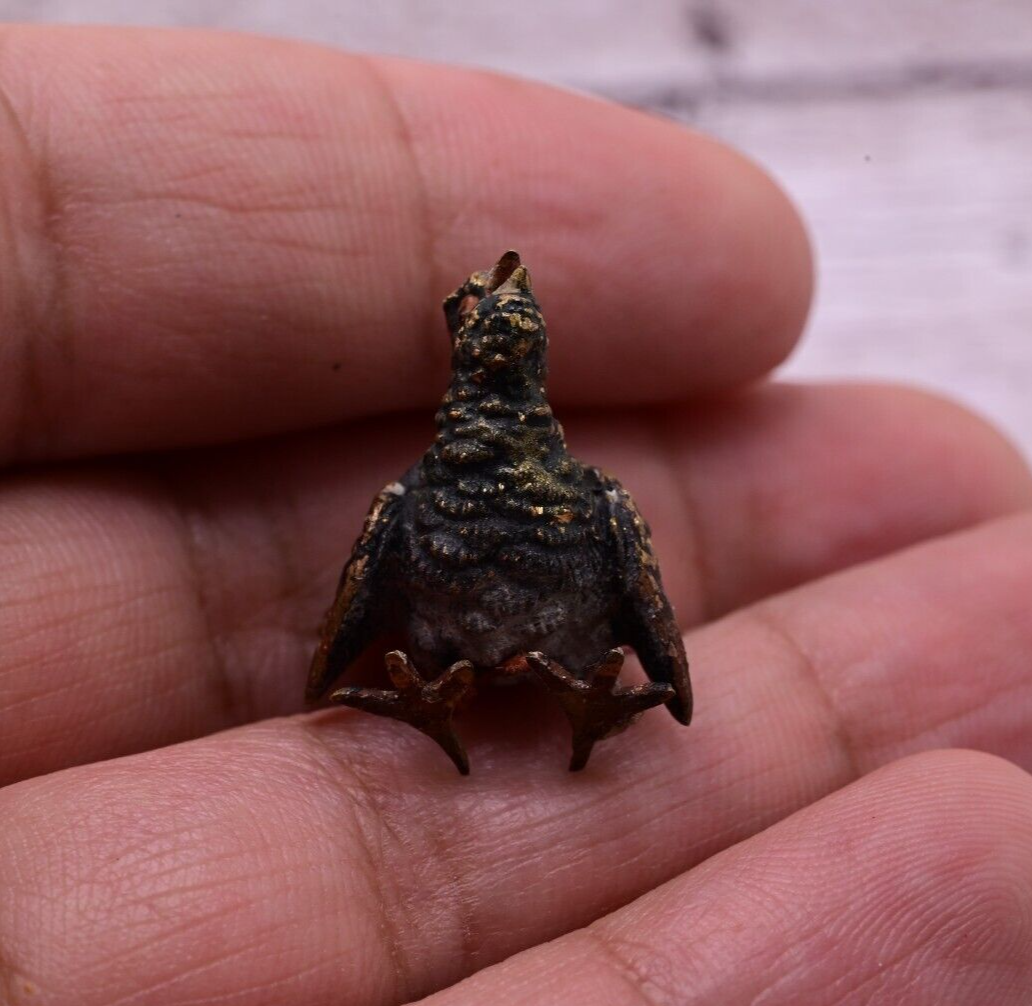 Well Detailed Antique Austrian Vienna Cold Painted Bronze Figure of Turkey7