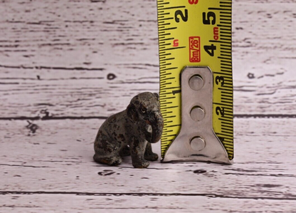 Antique Austrian Vienna Cold Painted Bronze Figure of Miniature Baby Elephant10