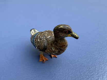 Life-Like Antique Austrian Vienna Cold Painted Bronze Figure of Duck5