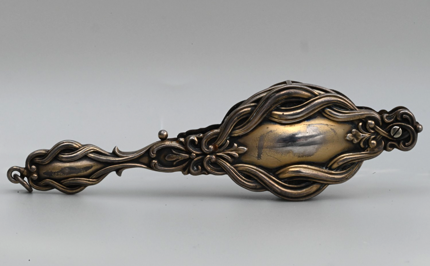 Antique Victorian Art Nouveau Sterling Silver Lorgnette With Repousse Handle4
