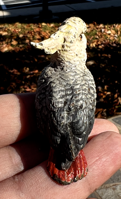 Original Antique Austrian Vienna Cold Painted Bronze Figure of Cockatoo11