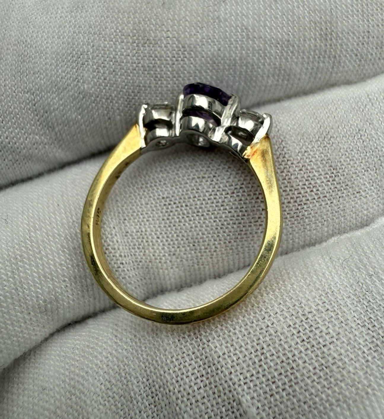 Fantastic Vintage Natural Sapphire & Diamond Ring in 18K Yellow Gold3