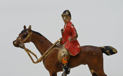 Miniature Antique Austrian Vienna Cold Painted Bronze Fox Hunt Figural Group9