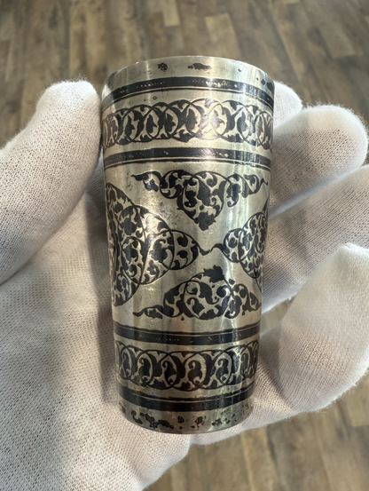 Antique or Vintage European Silver Niello Cup or Beaker with Early Hallmarks2