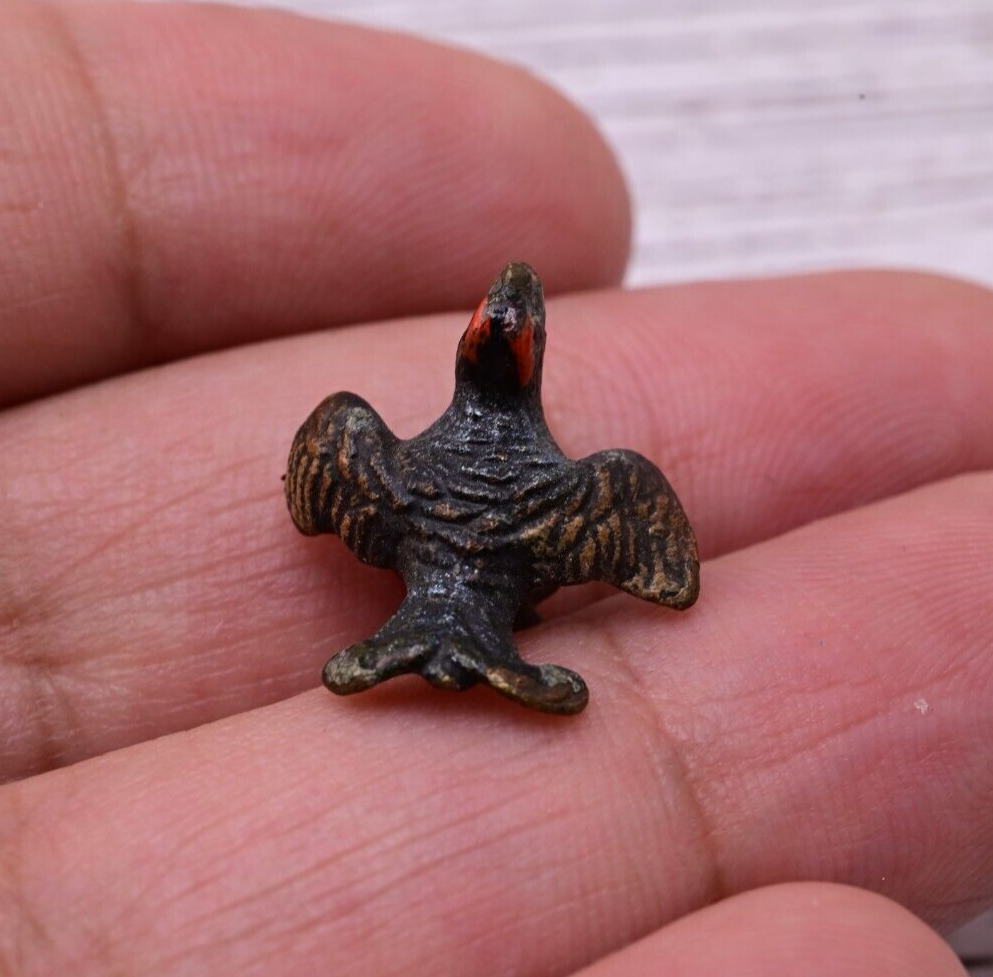 Extremely  Small Antique Cold Painted Austrian Vienna Bronze of a Turkey4