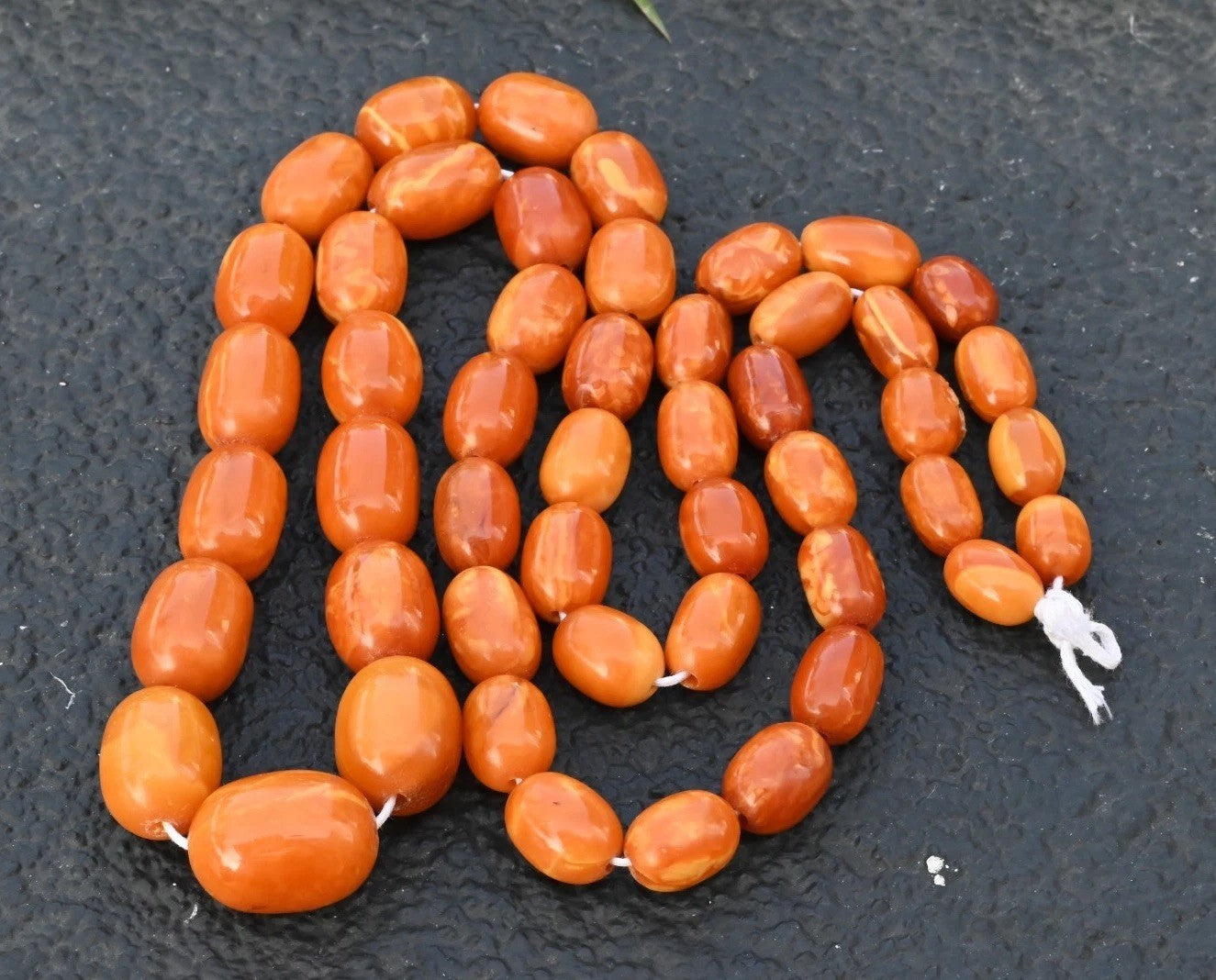 Genuine Marbled Natural Baltic Butterscotch Amber Beaded Necklace4