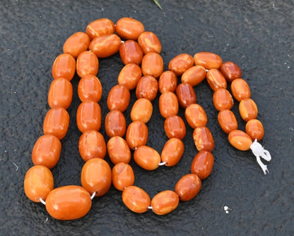Genuine Marbled Natural Baltic Butterscotch Amber Beaded Necklace4