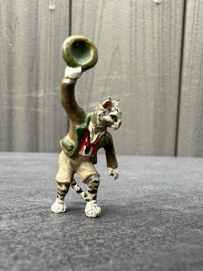Wonderful Austrian Vienna Cold Painted Bronze Figure of a Cat Gentleman5