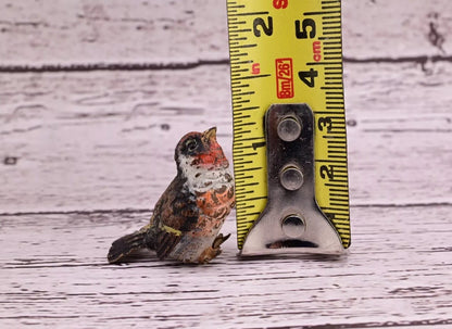 Amazing Antique Austrian Vienna Cold Painted Bronze Figure of Goldfinch10