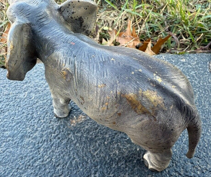 Very Large Antique Austrian Vienna Cold Painted Bronze Figure of Elephant8