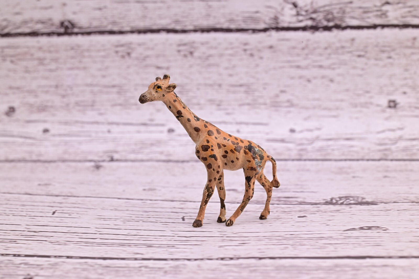 Nice Old Antique Austrian Vienna Cold Painted Bronze Figure of Giraffe3