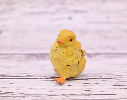 Cute Tiny Antique Austrian Vienna Cold Painted Bronze Figure of Yellow Chick9