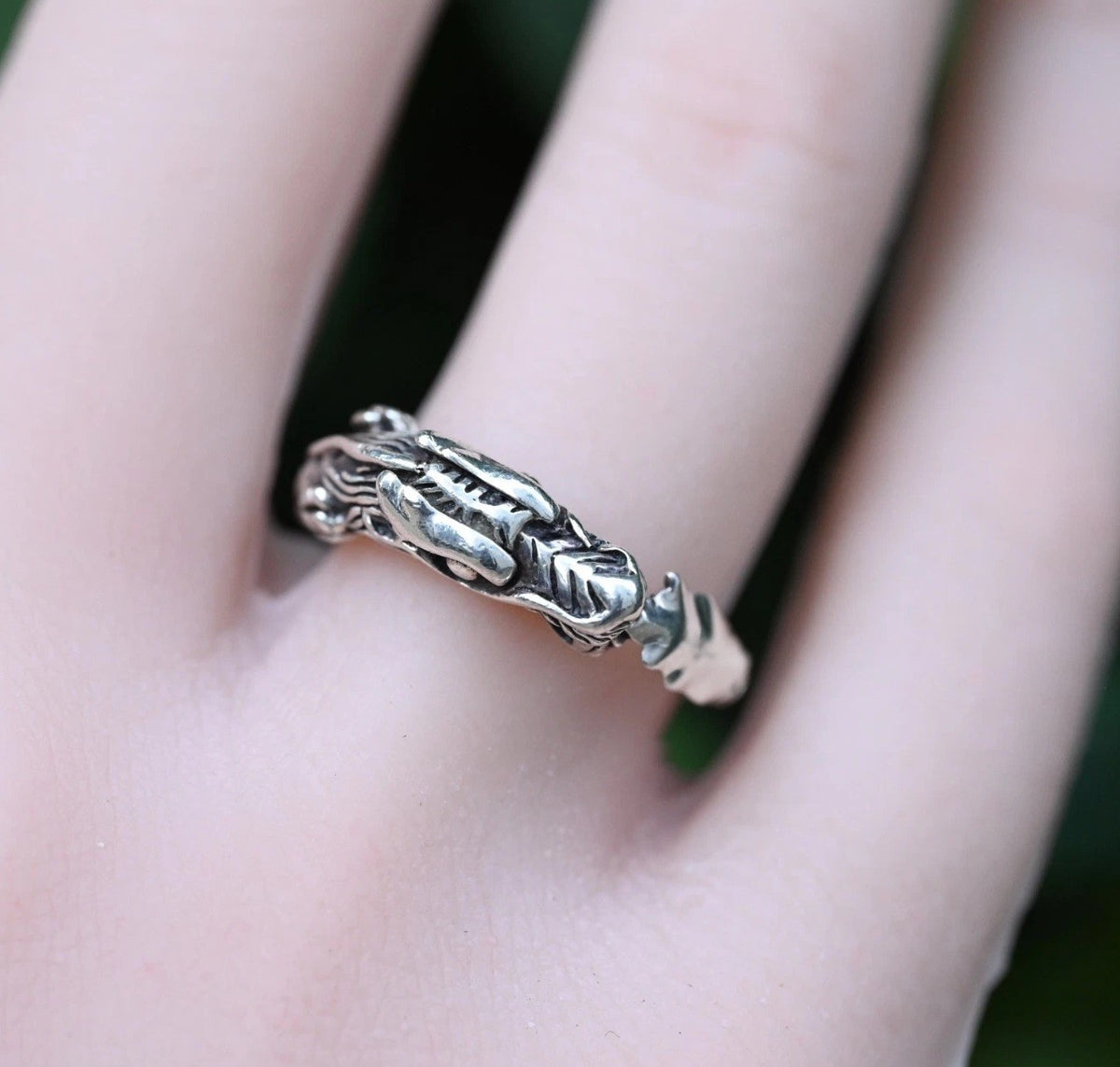 Vintage John Hardy Sterling Silver Naga Dragon Ring2