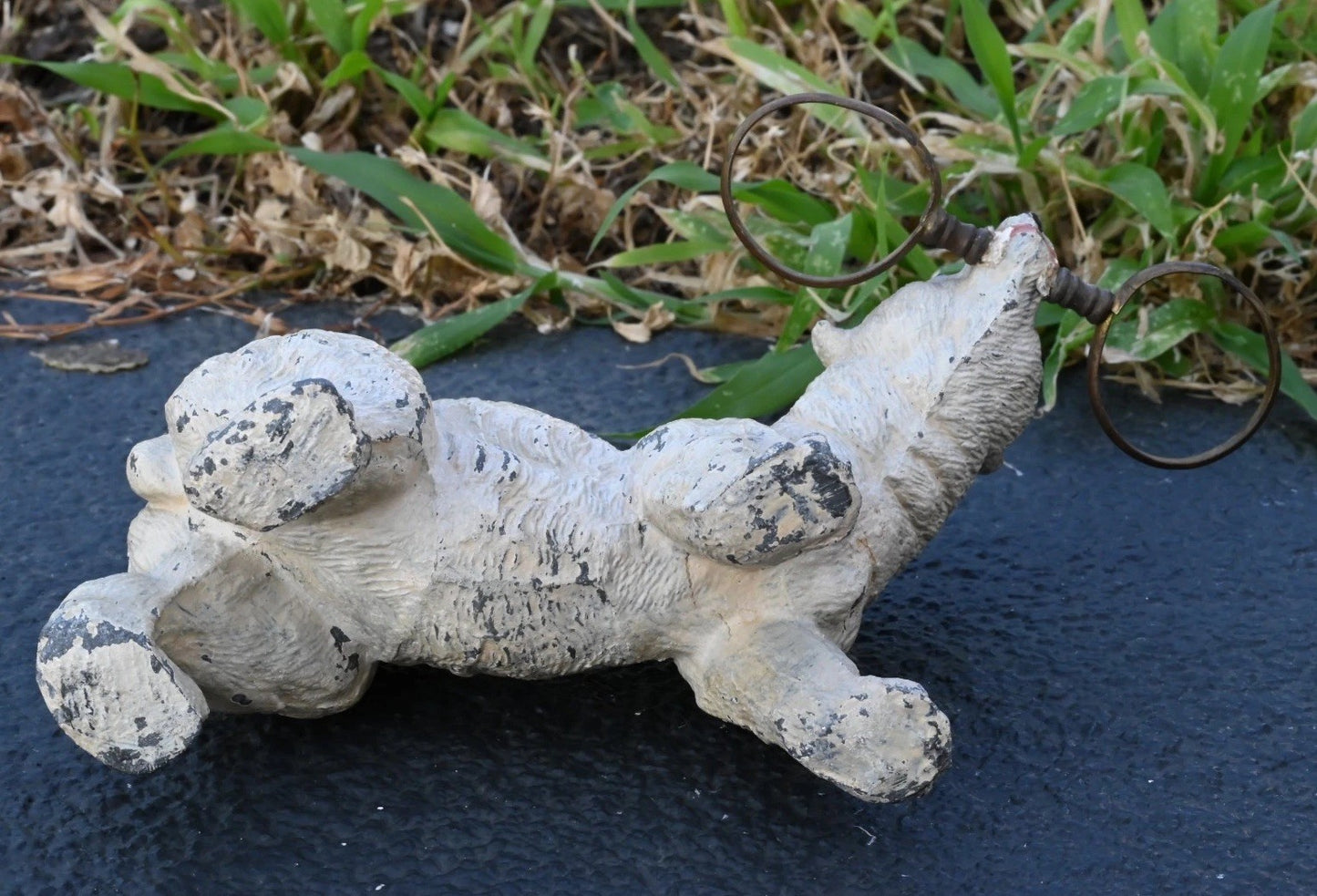 Unusual Antique German Cold Painted Polar Bear, Table Decor Salt & Pepper Holder6
