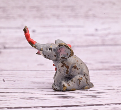 Original Miniature Antique Austrian Vienna Cold Painted Bronze of Elephant3