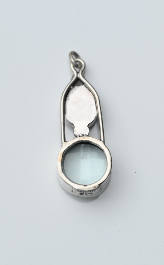 Sterling Silver Southwestern Jewelers Loupe with Blue Labradorite1