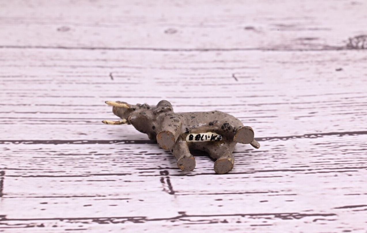 Original Tiny Antique Austrian Vienna Cold Painted Bronze of Elephant11