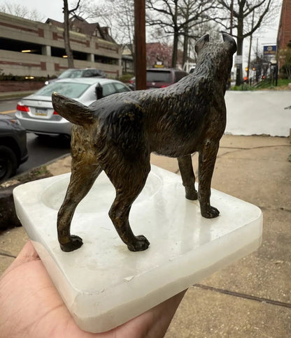 Super Detailed Antique Austrian Vienna Cold Painted Bronze Figure of Terrier Dog7