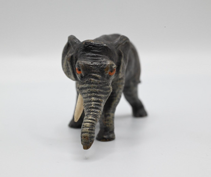 Gorgeous Antique Austrian Vienna Cold Painted Bronze Figure of Elephant1