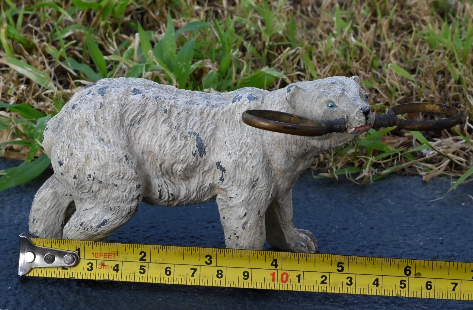 Unusual Antique German Cold Painted Polar Bear, Table Decor Salt & Pepper Holder7