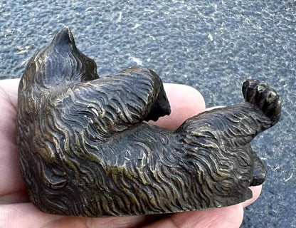 Awesome Austrian Vienna Style Bronze Paperweight of Playful Bear7