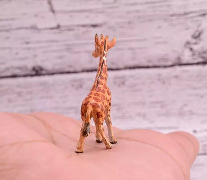Cute Antique Austrian Vienna Cold Painted Bronze Figure of Small Giraffe3