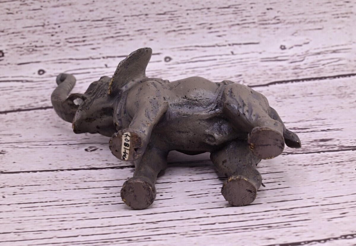 Beautiful Antique Austrian Vienna Cold Painted Bronze Figure of Elephant7