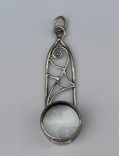 Spider Web Design Sterling Silver Southwest Jeweler's 10X Loupe0