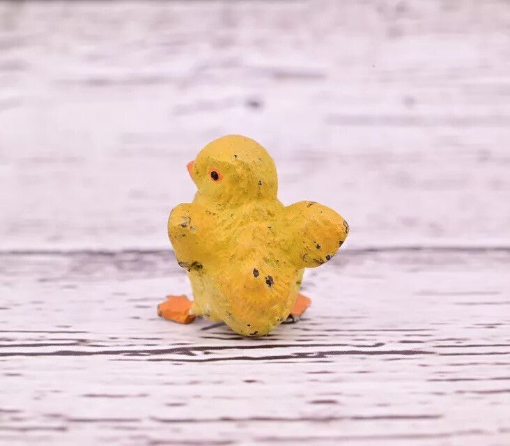 Cute Tiny Antique Austrian Vienna Cold Painted Bronze Figure of Yellow Chick10