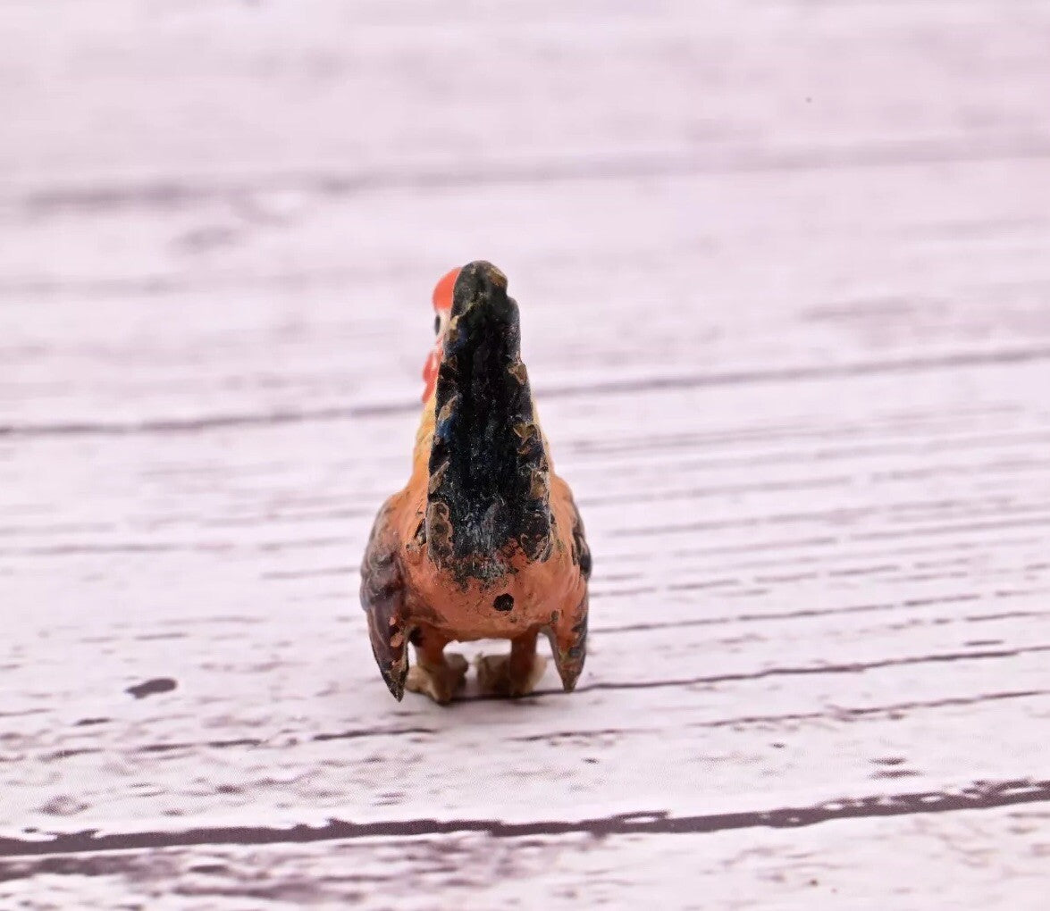 Original Miniature Antique Austrian Vienna Cold Painted Bronze Cute Rooster10