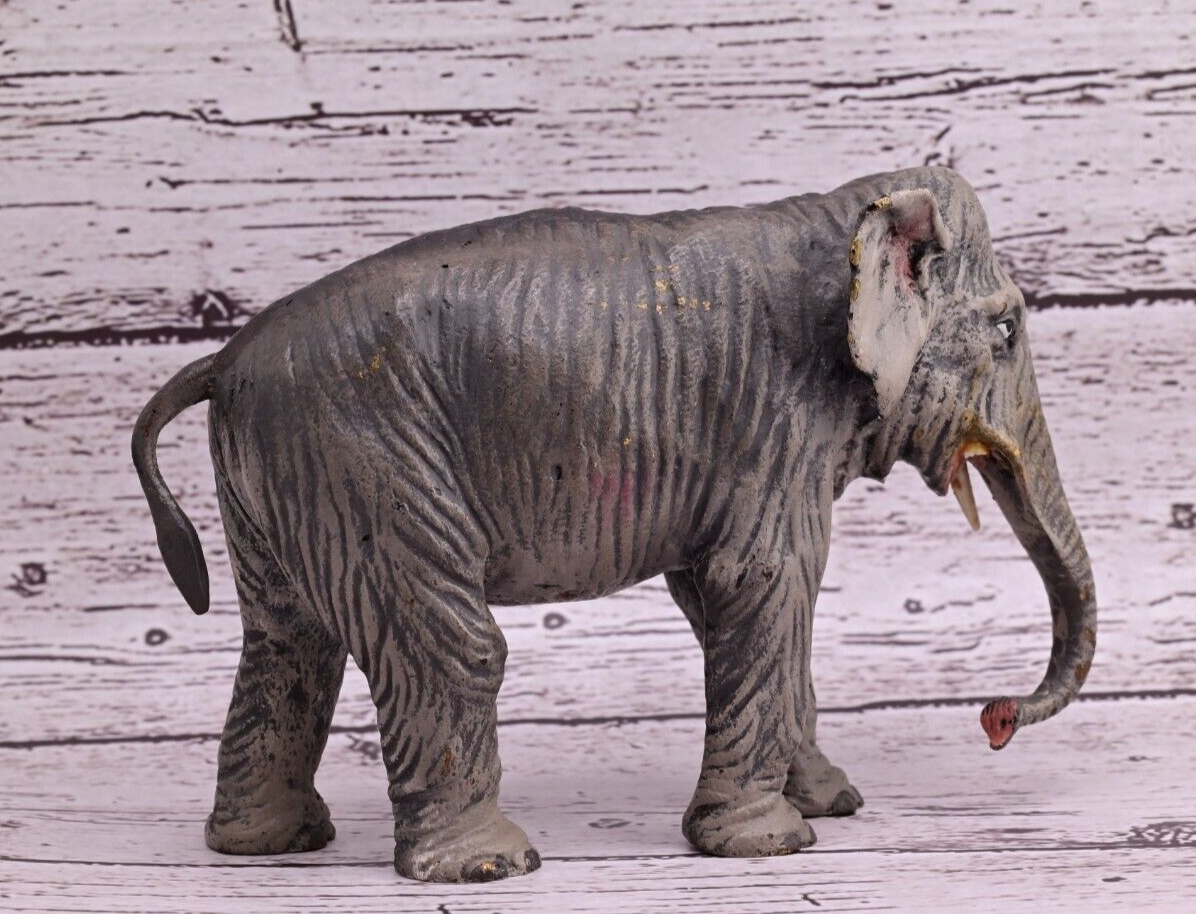 Majestic Antique Austrian Vienna Cold Painted Bronze Figure of Elephant4