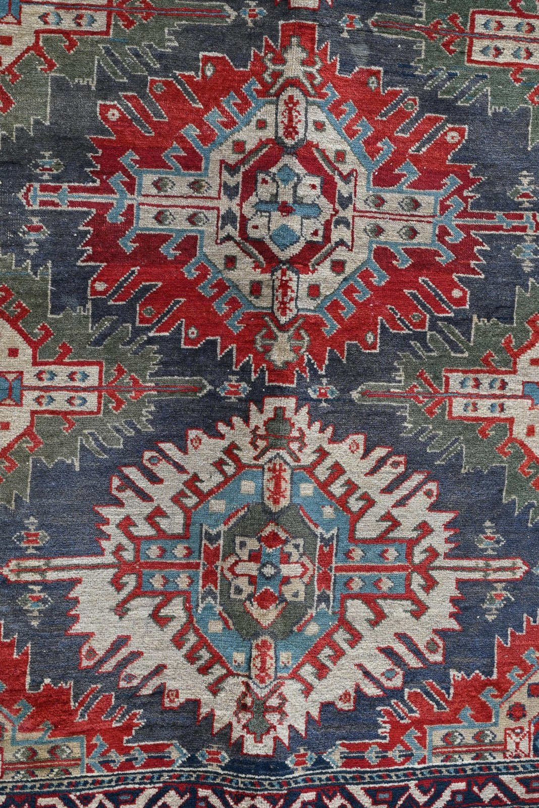 Gorgeous Handmade Mid - 20th Century Caucasian Kazak 6' x 4' Area Rug8