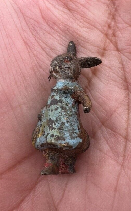 Miniature Antique Peter Rabbit Cold Painted Vienna Bronze Beatrix Potter Figure4