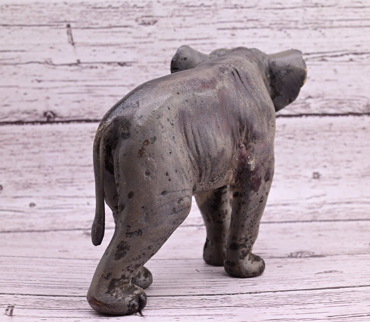 Stunning Large Antique Austrian Vienna Cold Painted Bronze Figure of Elephant3