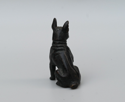 Antique French or Austrian Vienna Cold Painted Bronze Figure of French Bulldog3