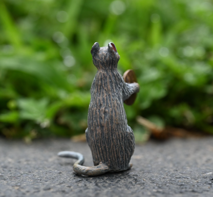 Fritz Bermann Austrian Vienna Cold Painted Bronze Mouse / Rat Playing the Cymbal2