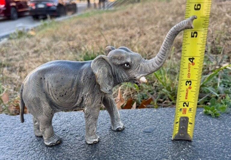 Very Large Antique Austrian Vienna Cold Painted Bronze Figure of Elephant14