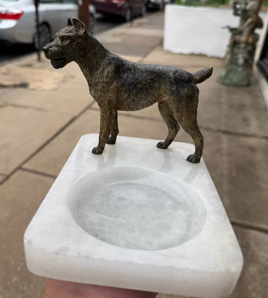 Super Detailed Antique Austrian Vienna Cold Painted Bronze Figure of Terrier Dog1