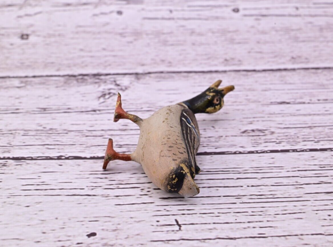 Antique Austrian Vienna Cold Painted Bronze Figure of Mallard Duck Figure10