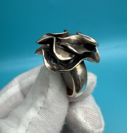 Silpada Sterling Silver "Blooming Flower" or "Modern Flower" Ring6