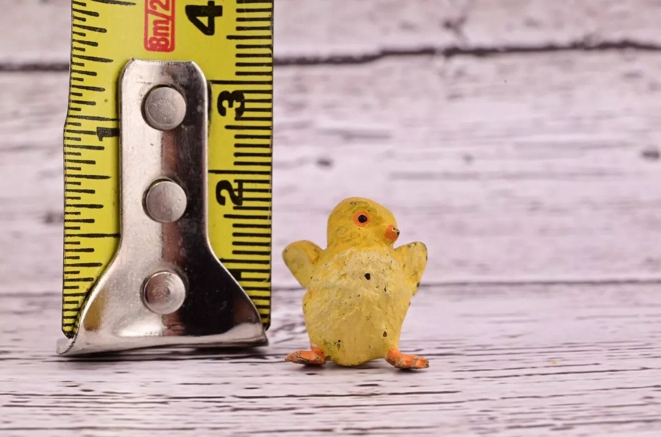 Cute Tiny Antique Austrian Vienna Cold Painted Bronze Figure of Yellow Chick8