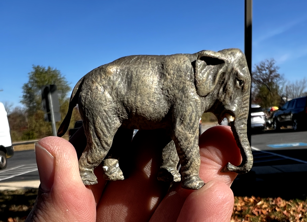 Antique Austrian Vienna Cold Painted Bronze Figure of Elephant11