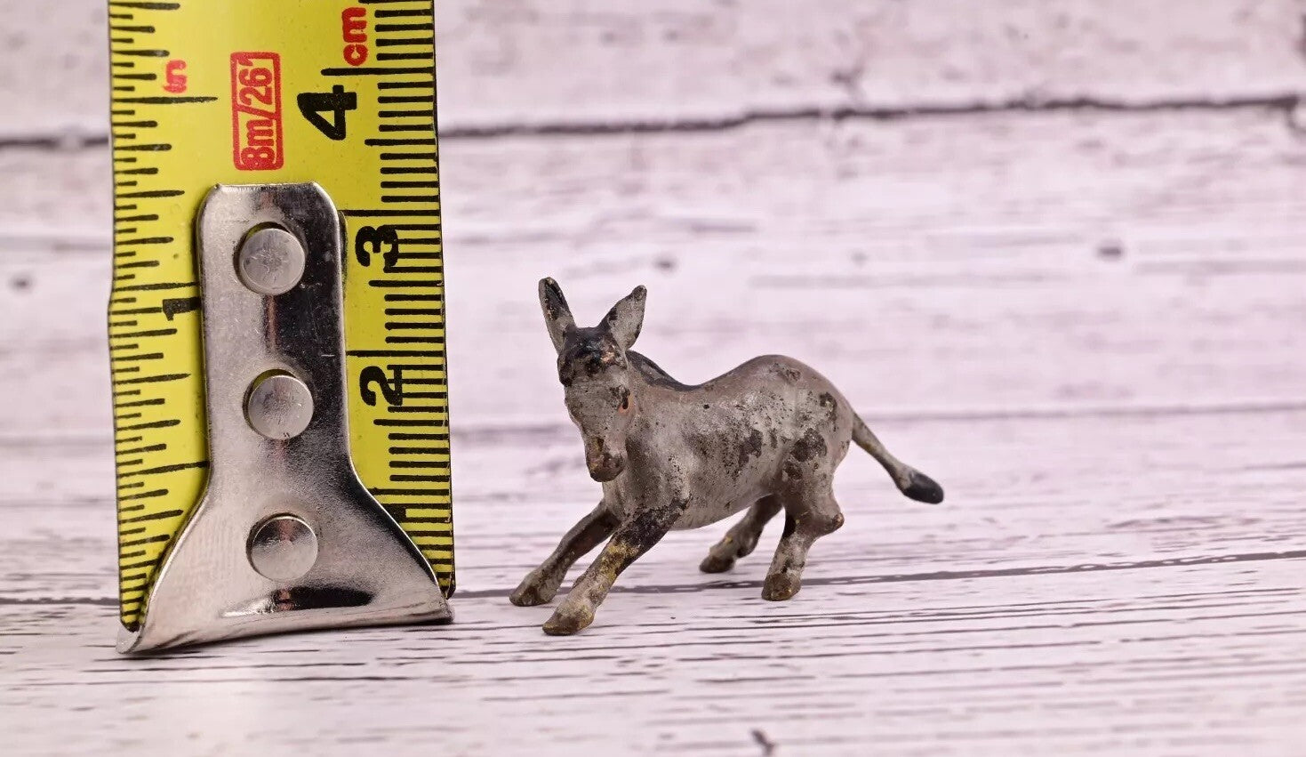 Amazing Antique Austrian Vienna Cold Painted Bronze Figure of Running Donkey10