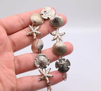 Super Beautiful Marine Sea Life Sterling Silver Charm / Link Bracelet4