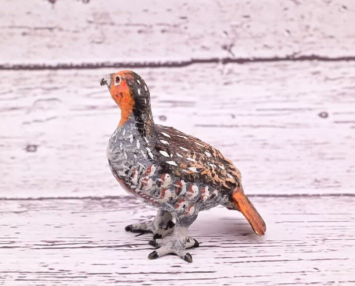 Antique Austrian Vienna Cold Painted Bronze Figure of Partridge Game Bird5